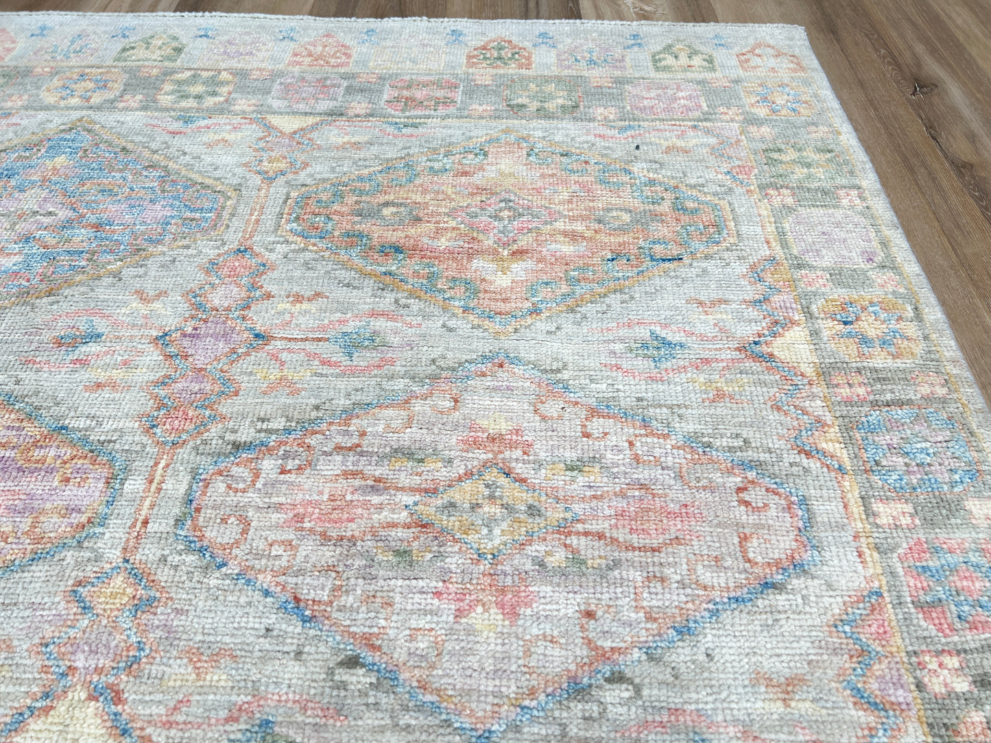 Geometric Oushak 3'11"x5'11" Area Rug