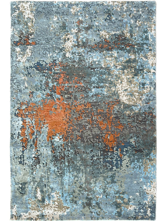 Abstract Modern 4'0"x6'0" Area Rug
