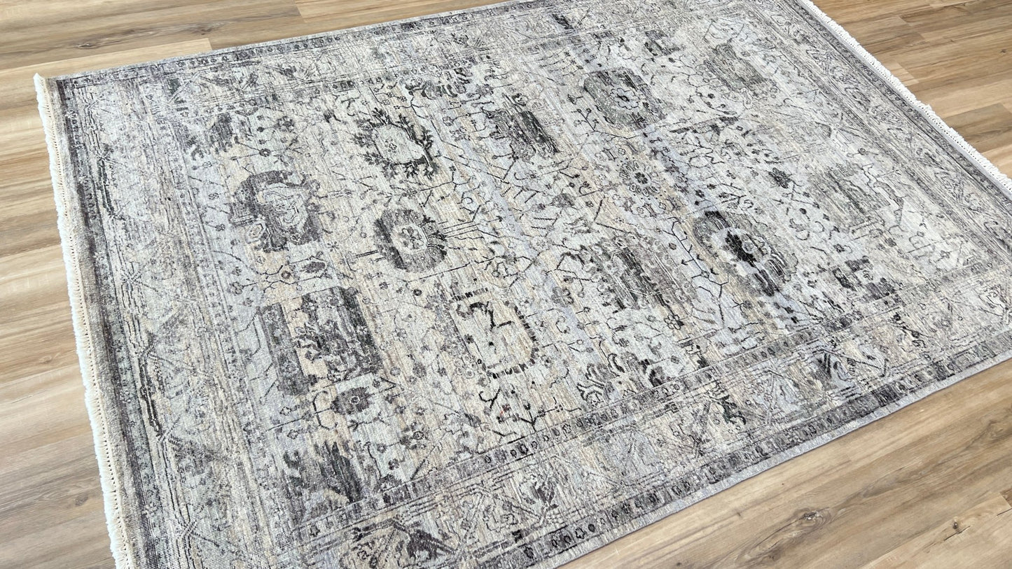 Vintage Look Oushak 6'2"x9'1" Area Rug