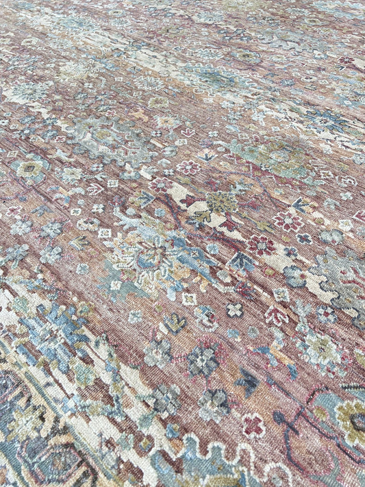 Vintage Look Oushak 10'1"x14'3" Area Rug