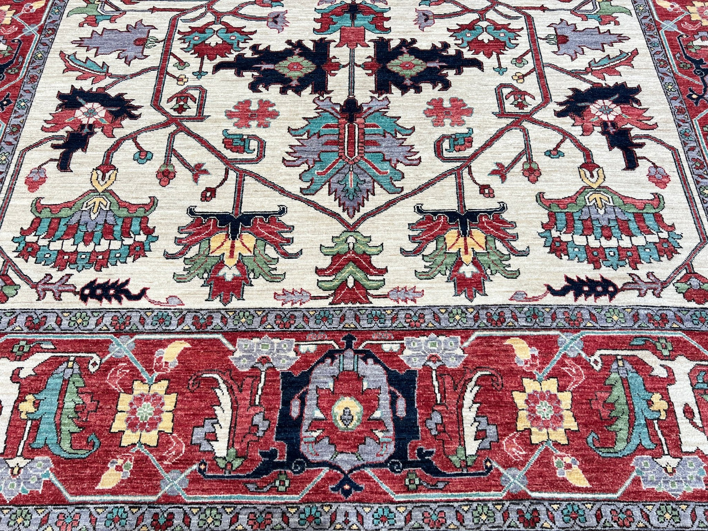 Transitional Heriz 9'2"x12'6" Area Rug