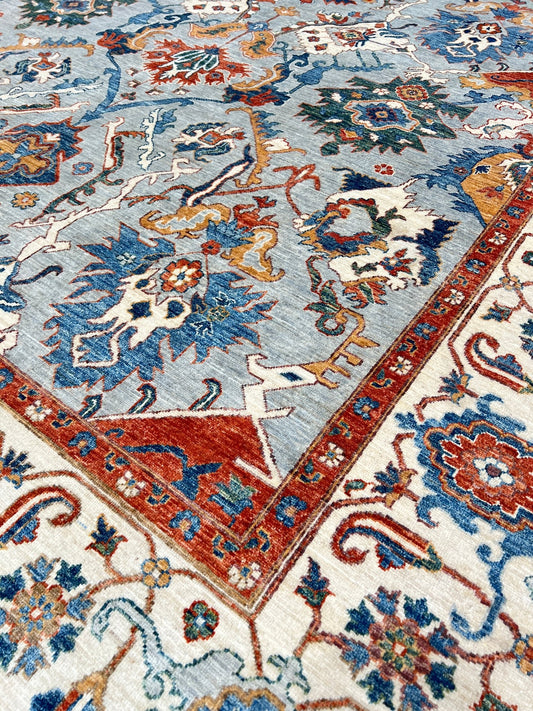 Transitional Heriz 8'10"x11'11" Area Rug