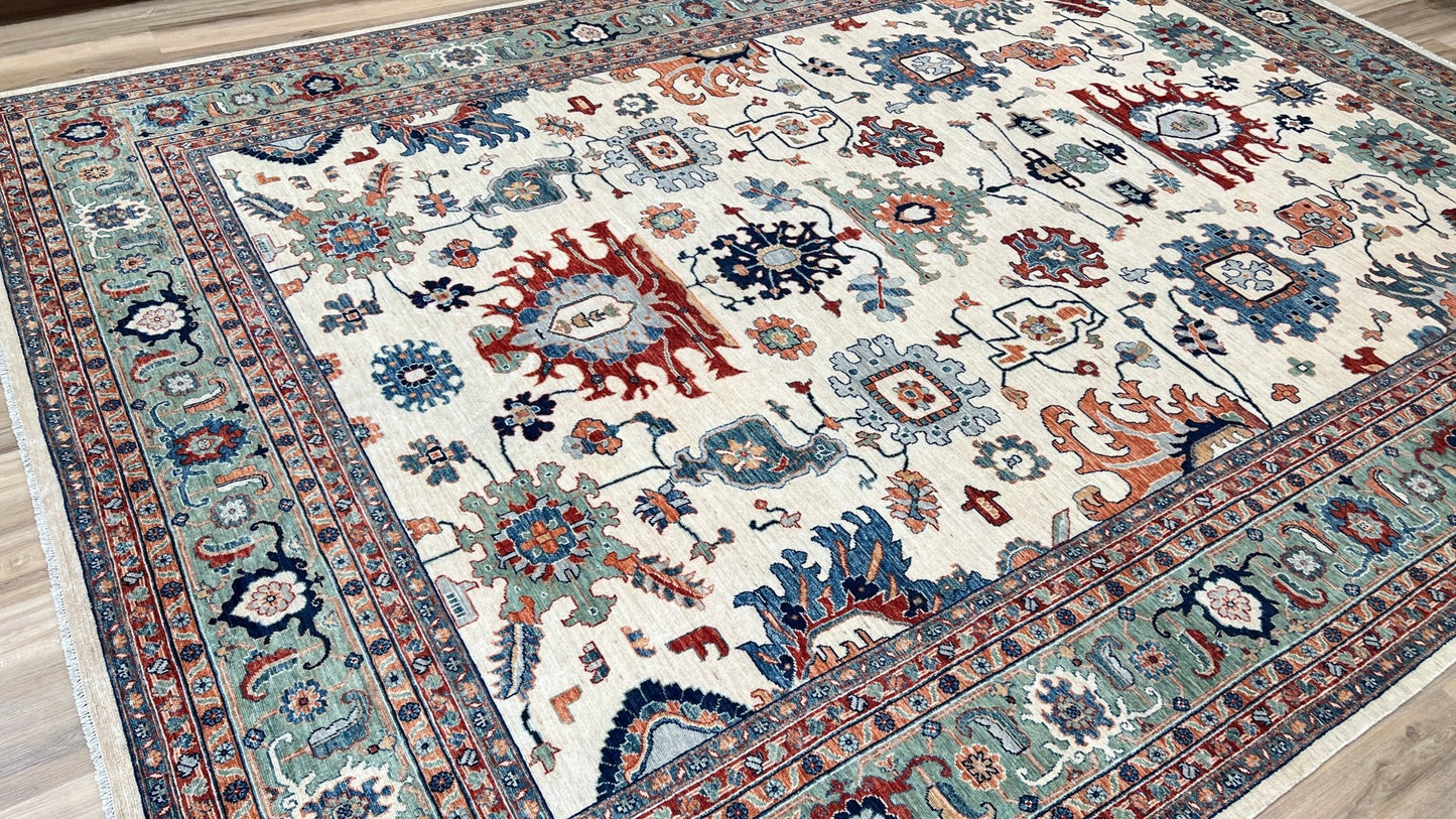 Transitional Heriz 9'11"x13'10" Area Rug