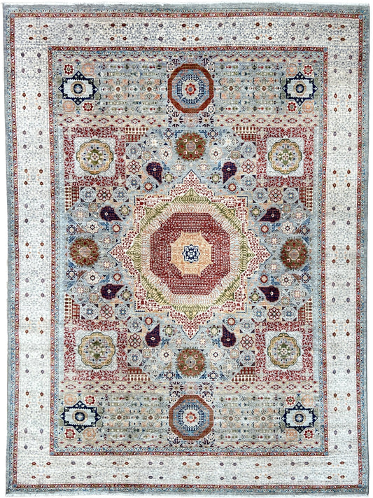 Traditional Mamluk 8'9"x11'10" Area Rug
