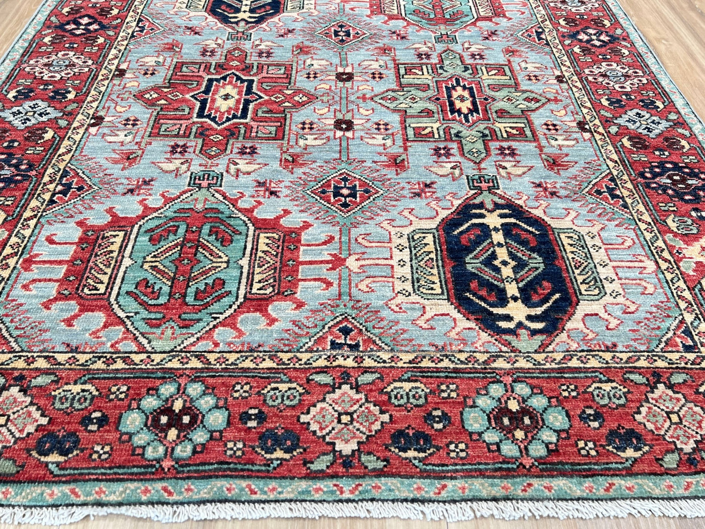 Transitional Karajeh 4'4"x6'4" Area Rug