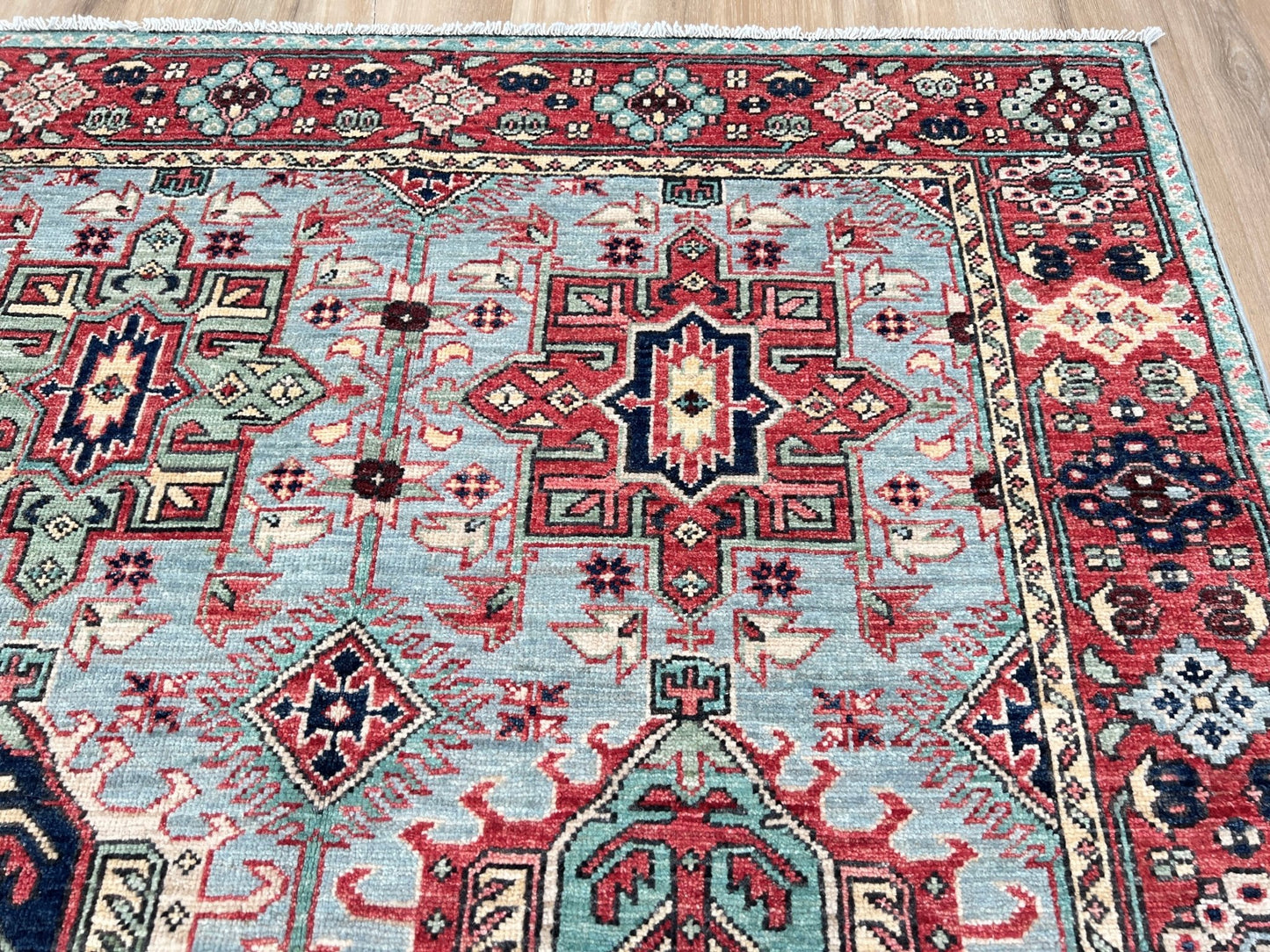 Transitional Karajeh 4'4"x6'4" Area Rug