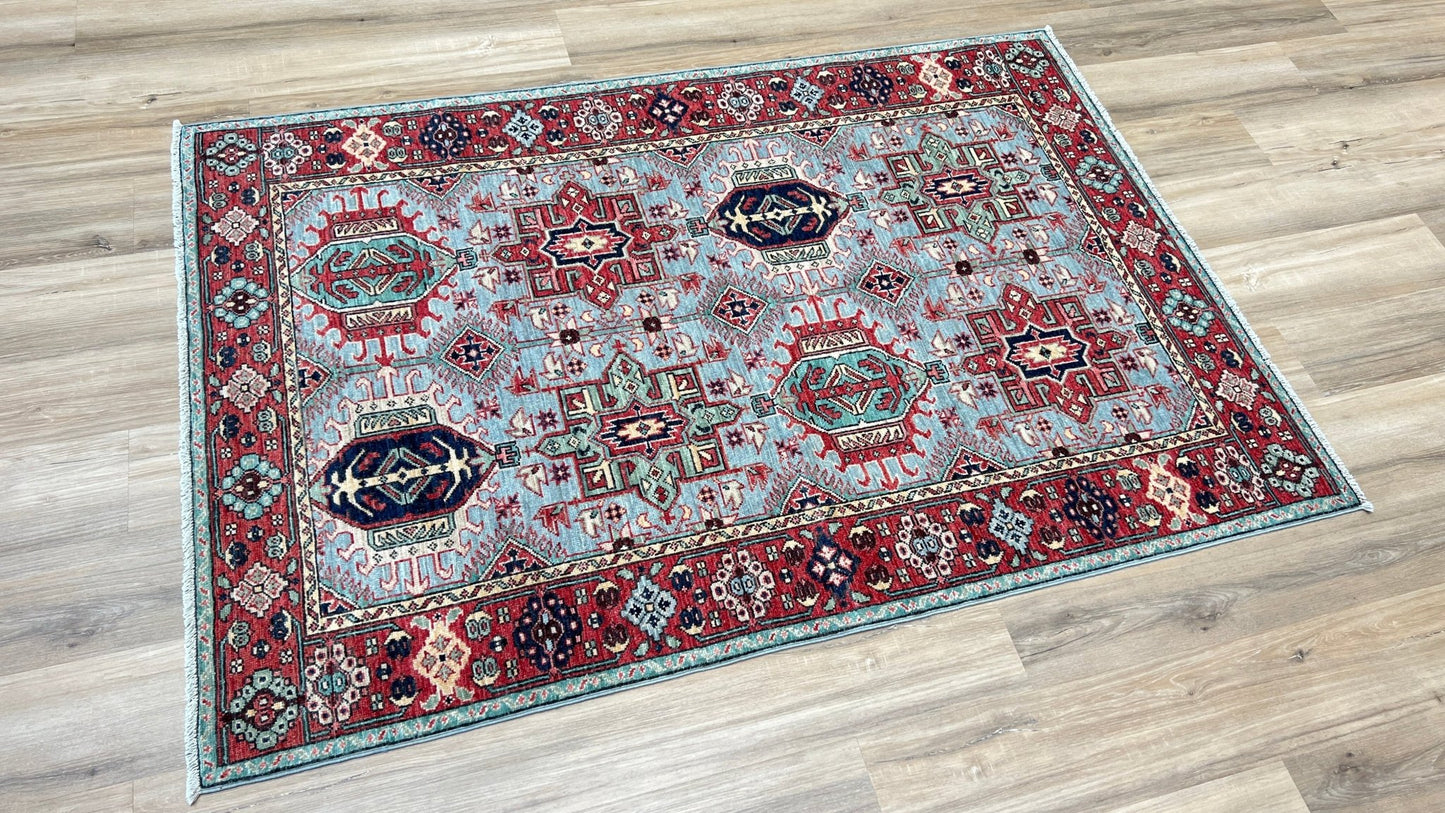 Transitional Karajeh 4'4"x6'4" Area Rug