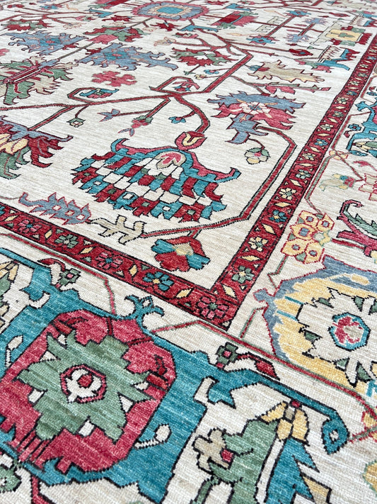 Transitional Heriz 10'2"x14'4" Area Rug