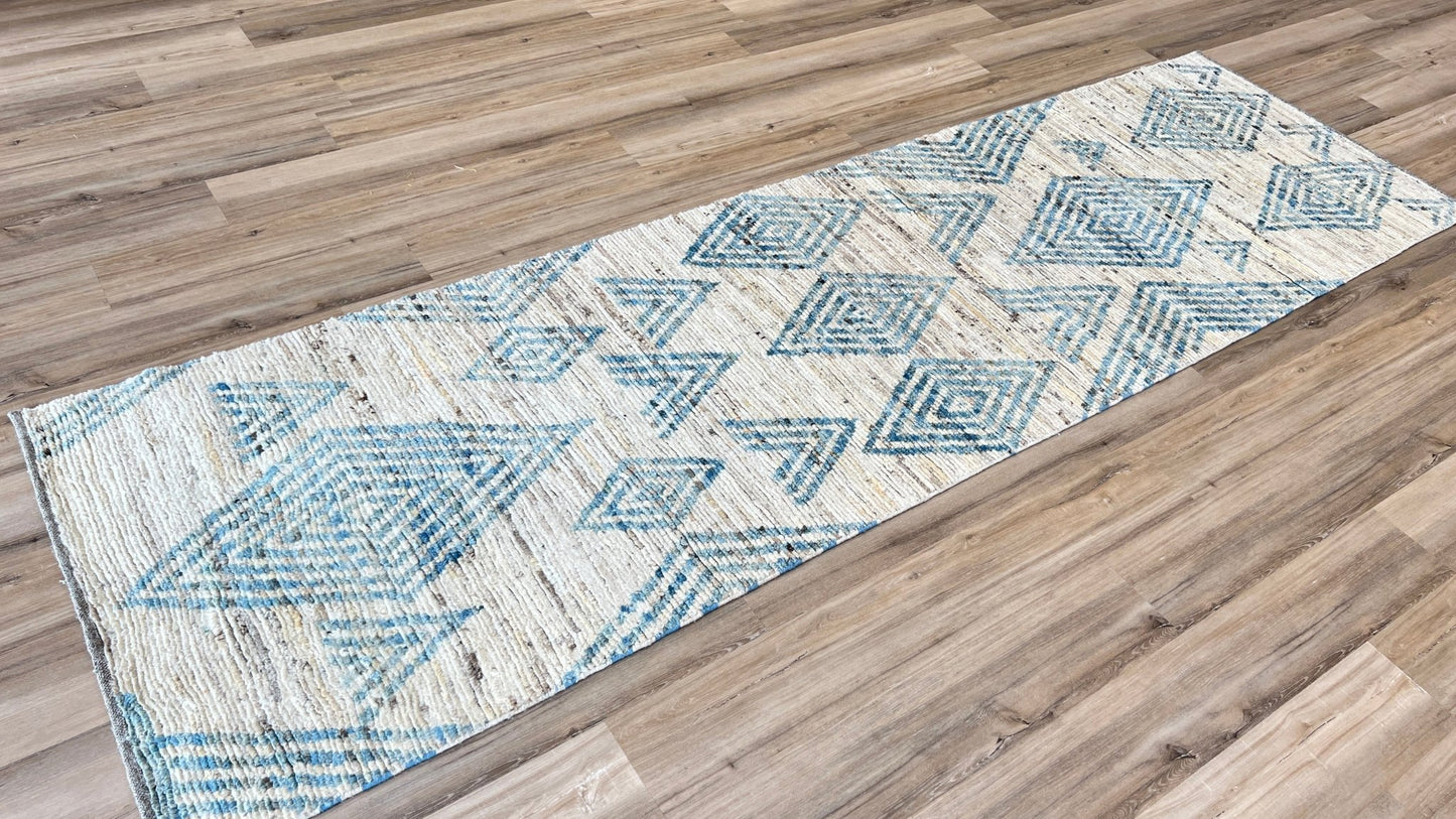 Moroccan Style Runner 3'3"x11'2" Area Rug
