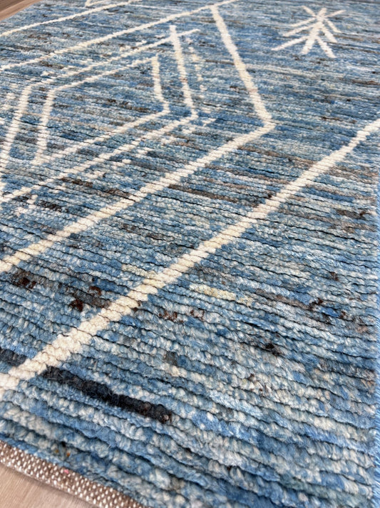 Moroccan Style Runner 3'0"x12'4" Area Rug