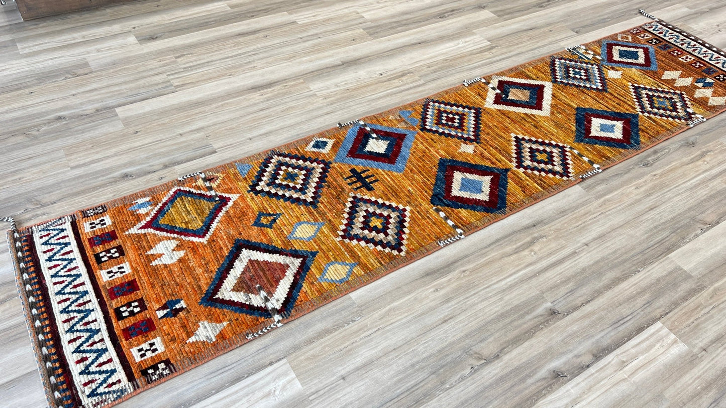 Moroccan Style Runner 2'11"x13'2" Area Rug