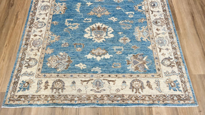 Floral Oushak 4'9"x6'6" Area Rug