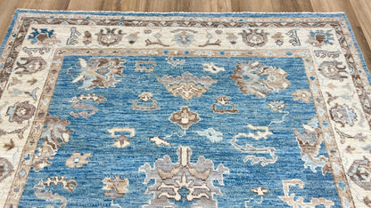 Floral Oushak 4'9"x6'6" Area Rug