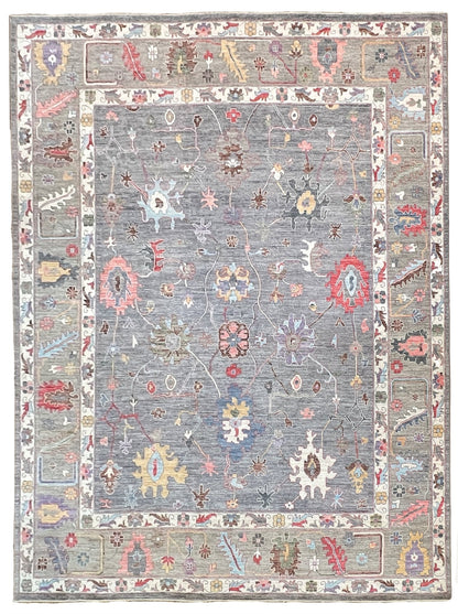 Floral Oushak 11'11"x14'11" Area Rug