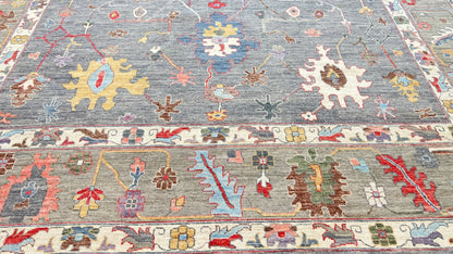 Floral Oushak 11'11"x14'11" Area Rug