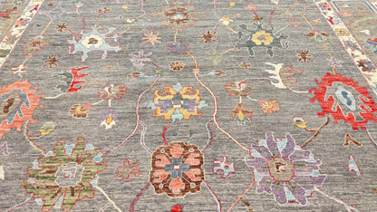 Floral Oushak 11'11"x14'11" Area Rug