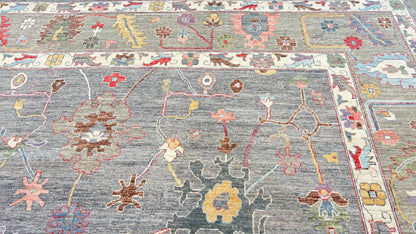 Floral Oushak 11'11"x14'11" Area Rug