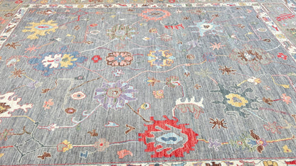 Floral Oushak 11'11"x14'11" Area Rug