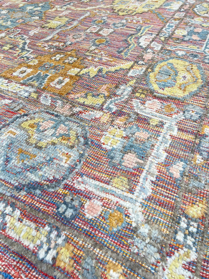 Floral Oushak 9'4"x12'3" Area Rug