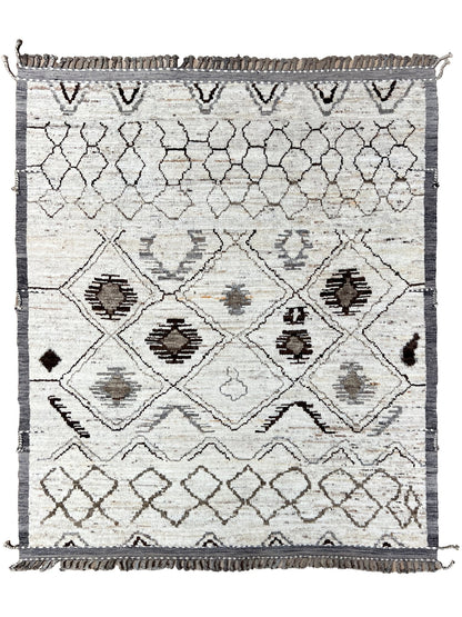 Moroccan Style 8'6"x9'11" Area Rug
