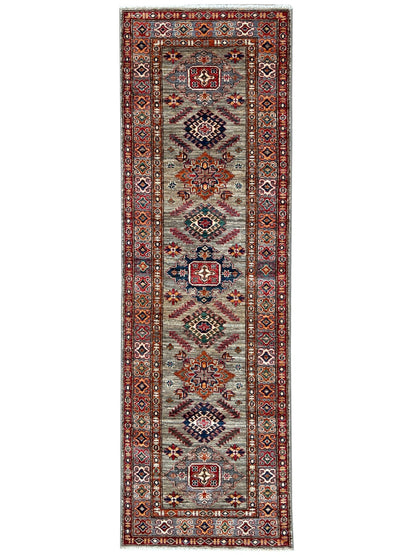 Transitional Kazak Runner 2'8"x8'7" Area Rug