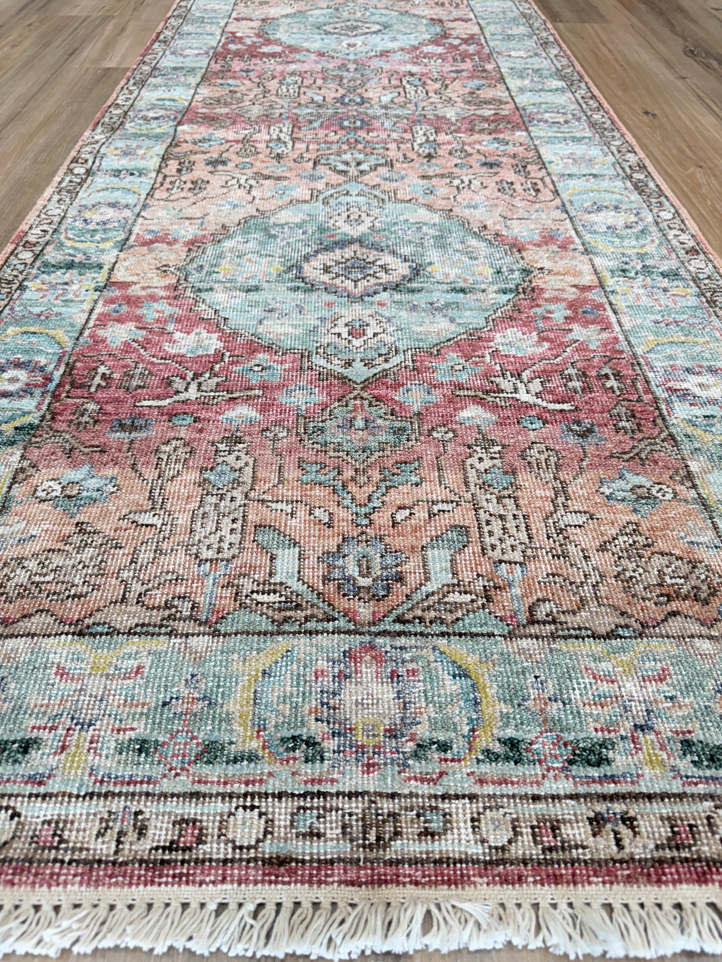 Vintage Look Tabriz 2'8"x10'0" Area Rug