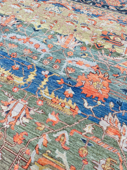 Vintage Look Heriz 10'1"x14'1" Area Rug