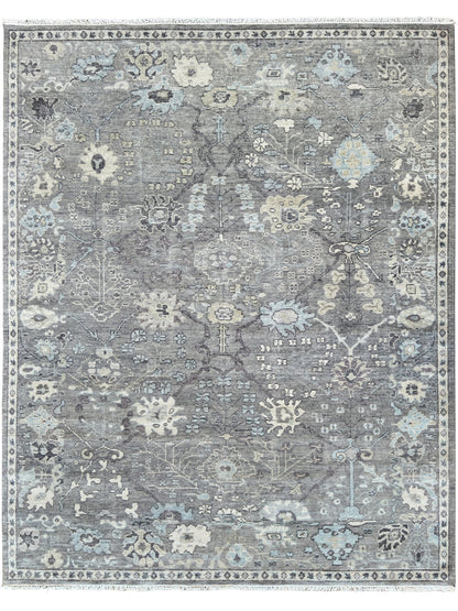 Vintage Look Oushak 8'1"x9'11" Area Rug