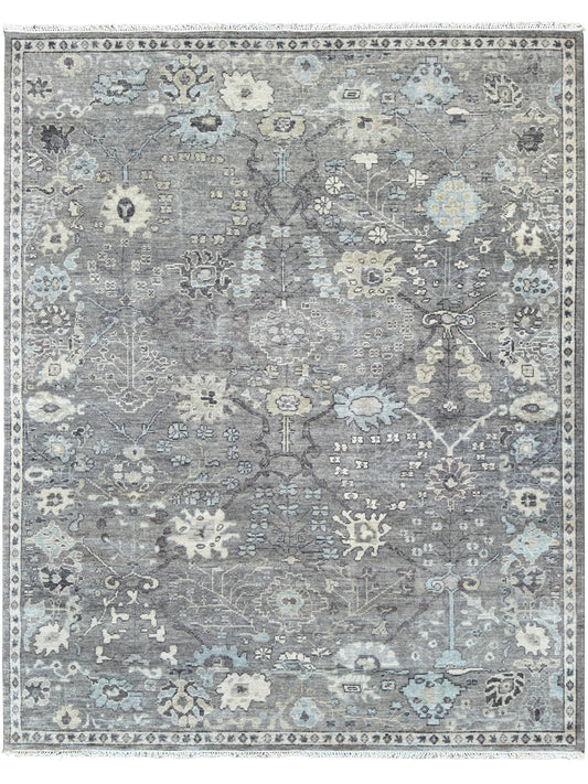 Vintage Look Oushak 8'1"x9'11" Area Rug