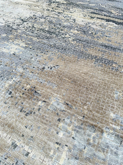 Abstract Modern 8'11"x12'1" Area Rug