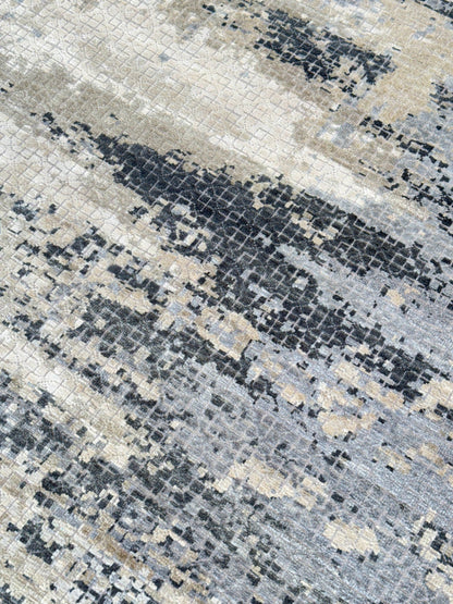 Abstract Modern 8'11"x12'1" Area Rug