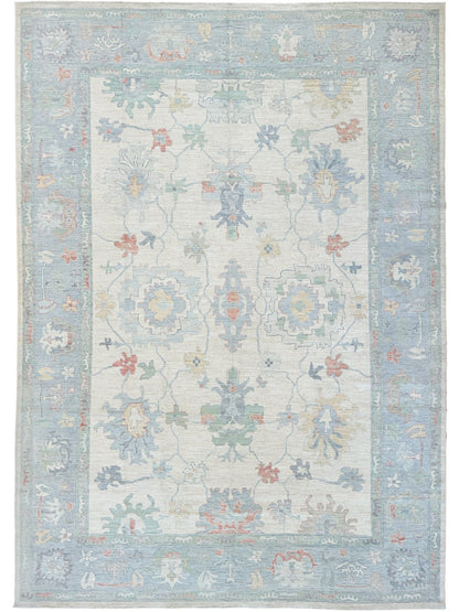 Floral Oushak 10'2"x13'9" Area Rug
