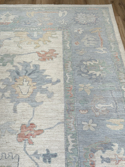 Floral Oushak 10'2"x13'9" Area Rug