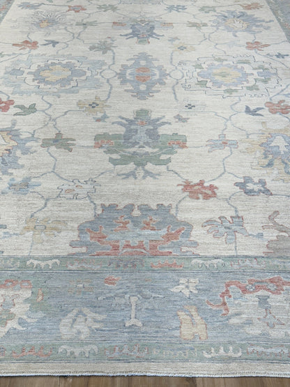 Floral Oushak 10'2"x13'9" Area Rug
