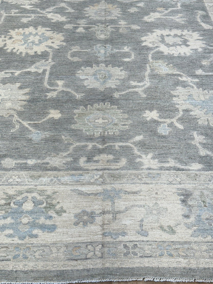 Floral Oushak 9'1"x12'1" Area Rug