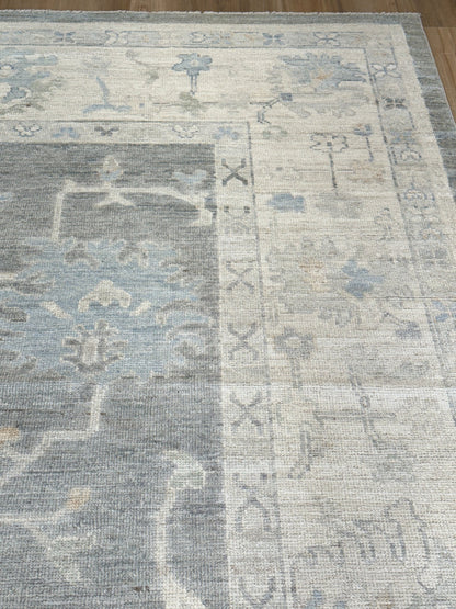 Floral Oushak 9'1"x12'1" Area Rug