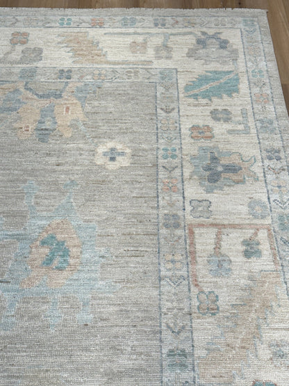 Floral Oushak 8'2"x9'10" Area Rug