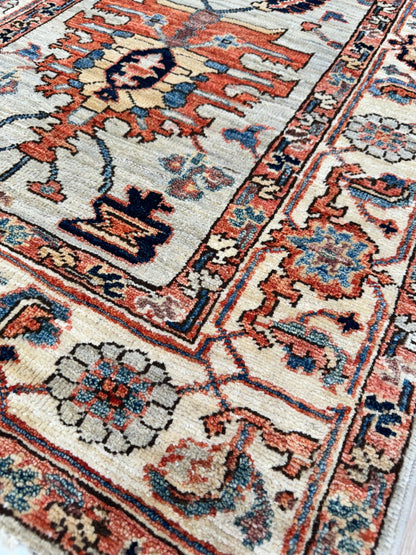 Transitional Heriz Runner 2'7"x9'11" Area Rug