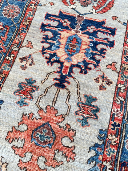 Transitional Heriz Runner 2'8"x9'9" Area Rug