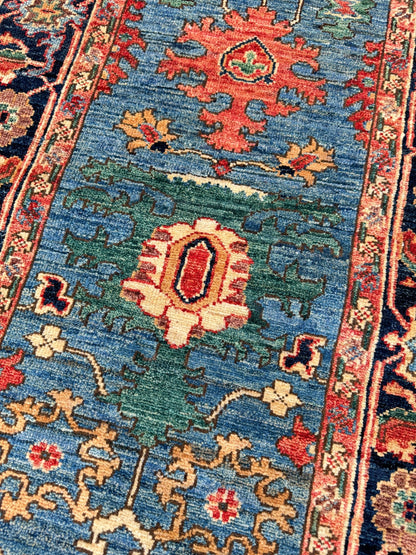Transitional Heriz Runner 2'6"x7'8" Area Rug