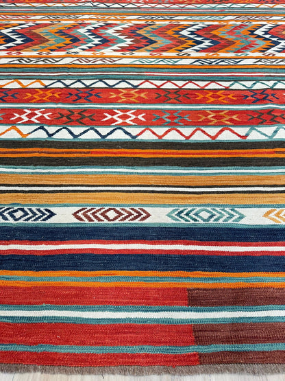 Flatweave Kilim 9'10"x13'0" Area Rug