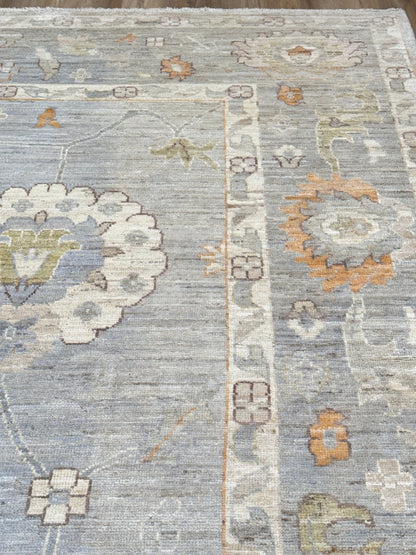 Floral Oushak 10'6"x14'1" Area Rug