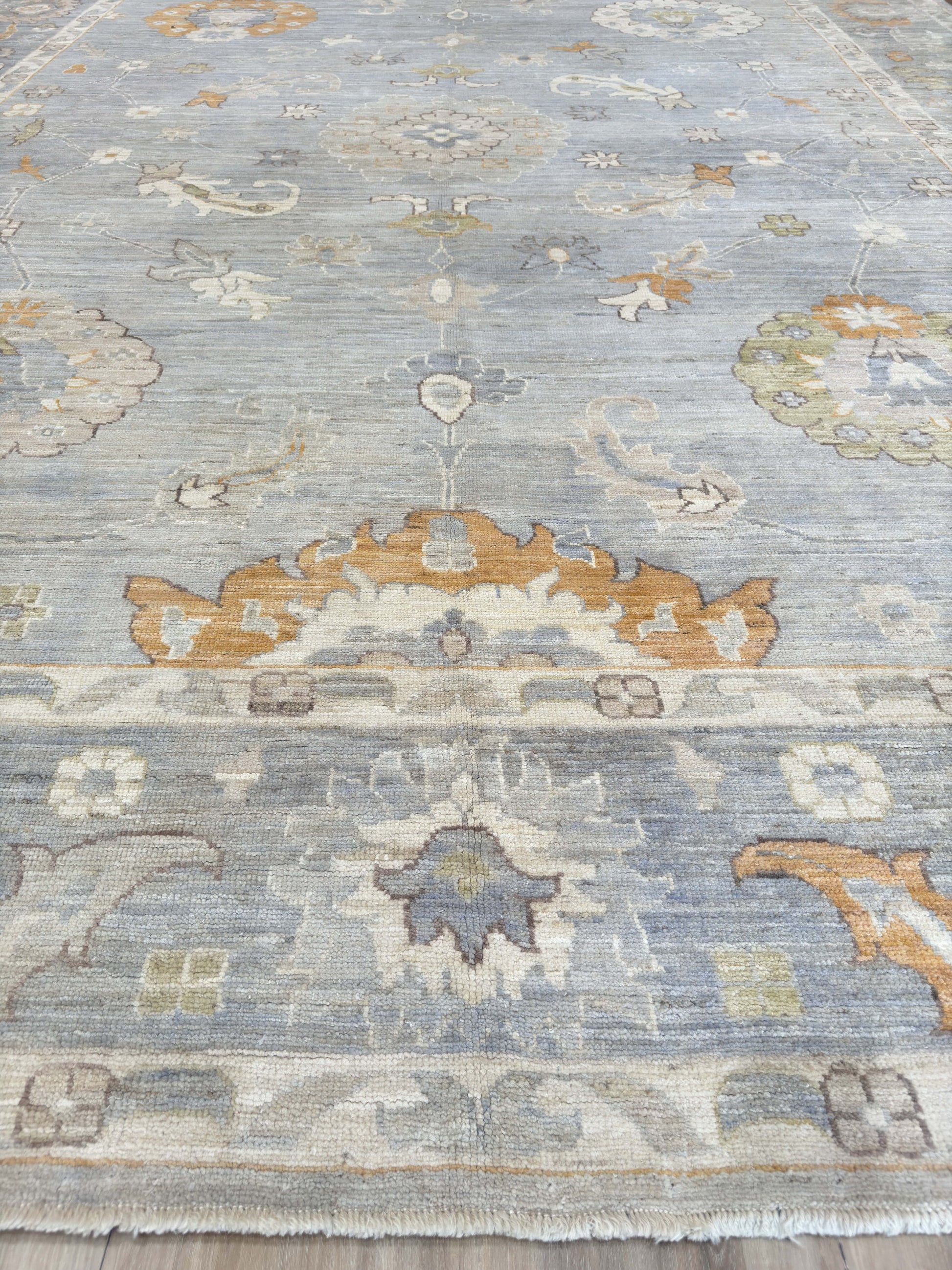 Floral Oushak 10'6"x14'1" Area Rug