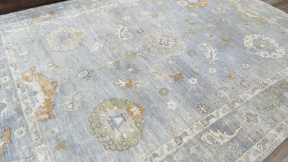 Floral Oushak 10'6"x14'1" Area Rug