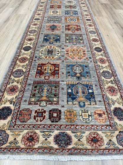 Transitional Kazak Runner 2'9"x9'8" Area Rug