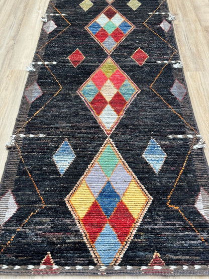 Moroccan Style Runner 3'0"x9'5" Area Rug