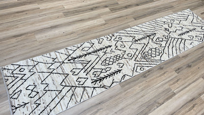Moroccan Style Runner 2'9"x12'8" Area Rug