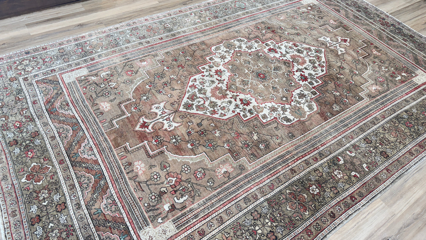 Turkish Vintage 7'11"x12'9" Area Rug