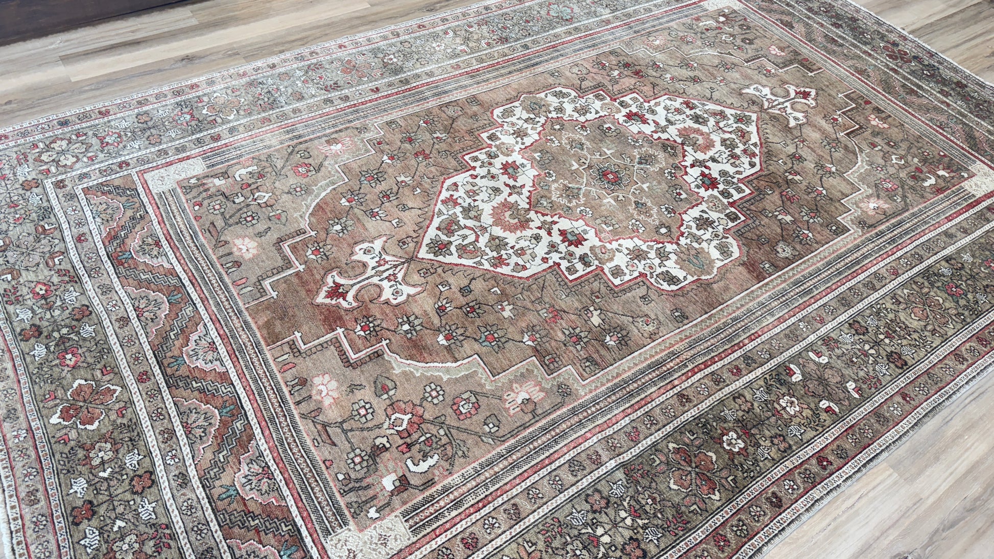 Turkish Vintage 7'11"x12'9" Area Rug