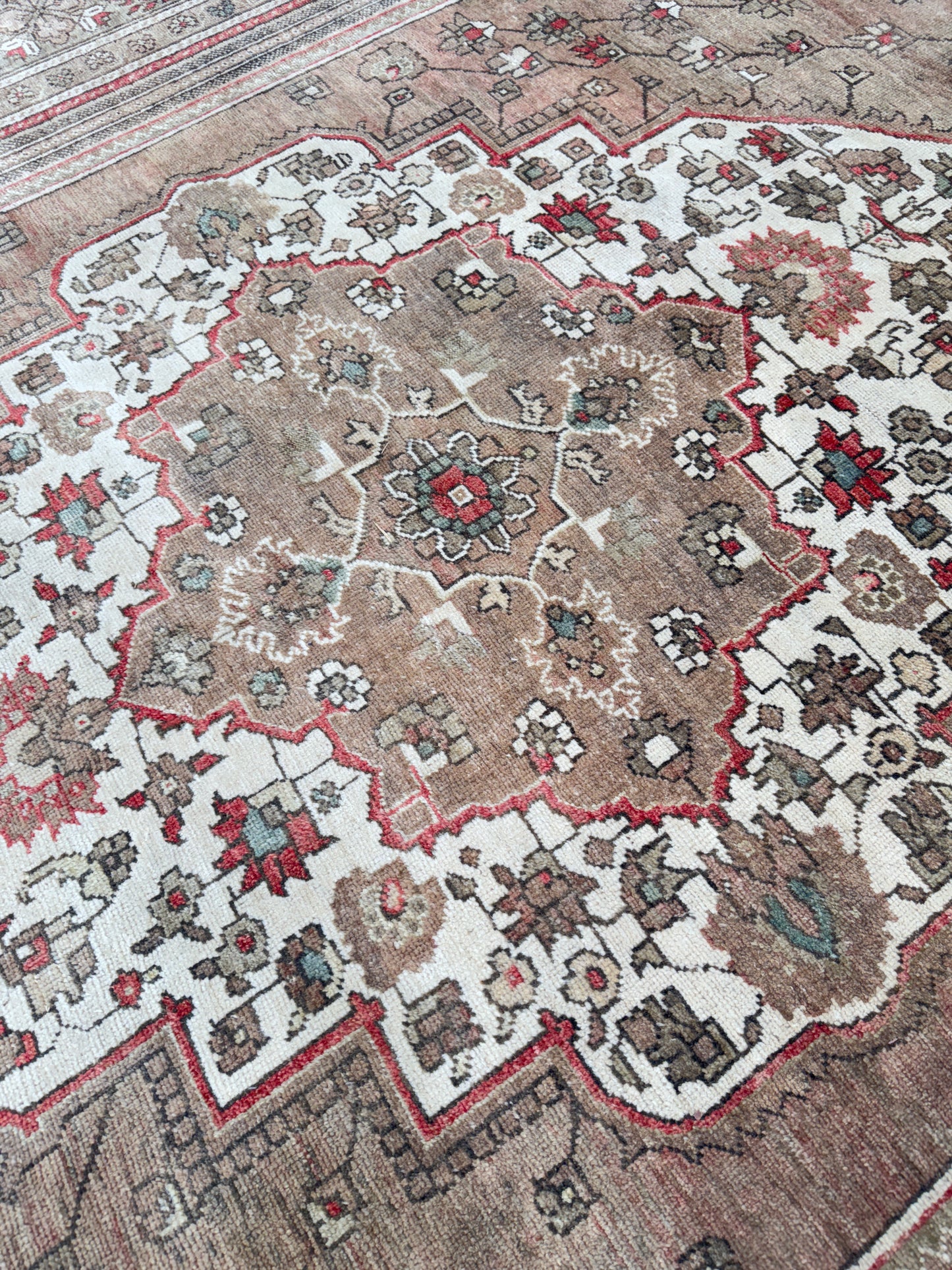 Turkish Vintage 7'11"x12'9" Area Rug